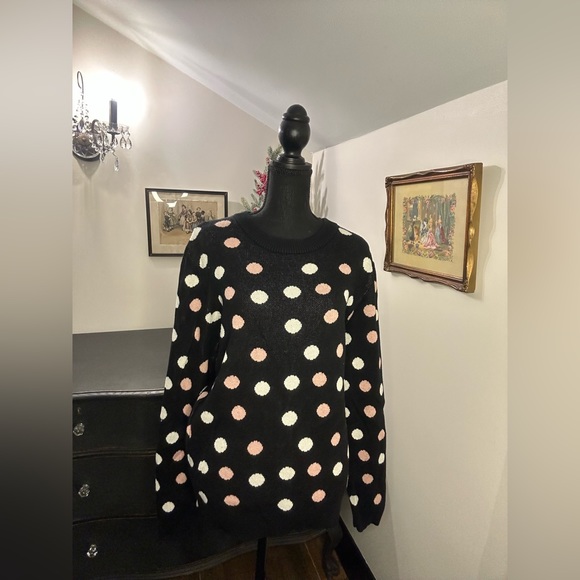 Polka dot PopSugar sweater size XL - Picture 4 of 10
